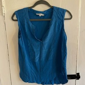 Sandro Paris, Beautiful Sleeveless Silk And Linen